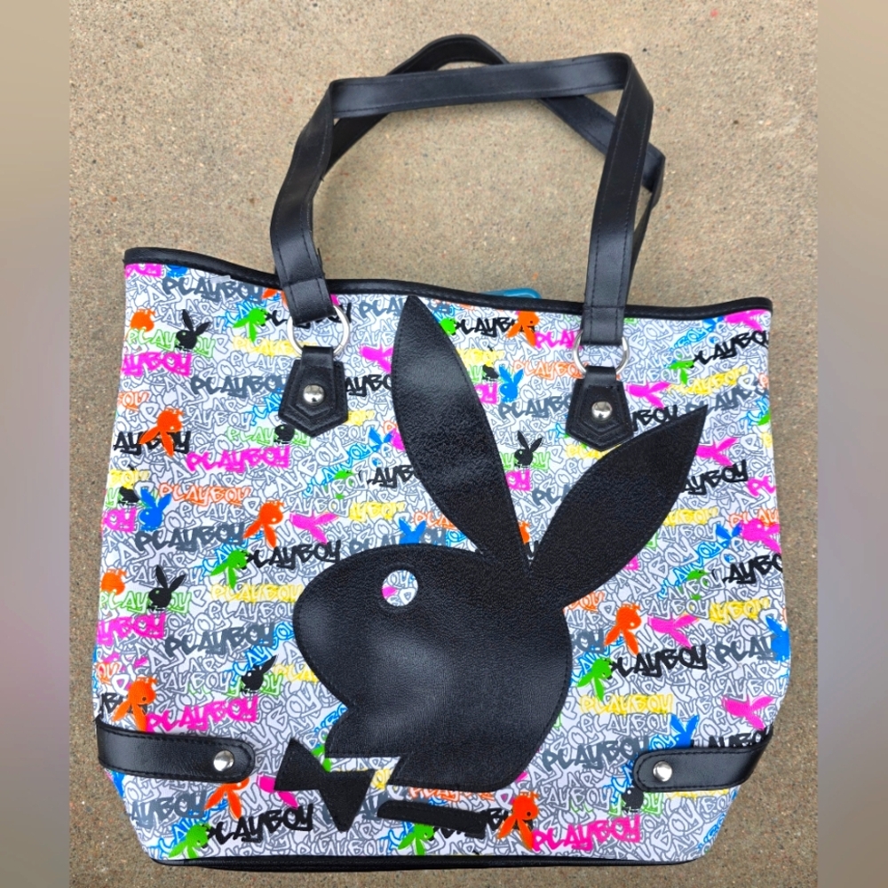 Y2k Playboy Multicolor Tote Bag/Purse